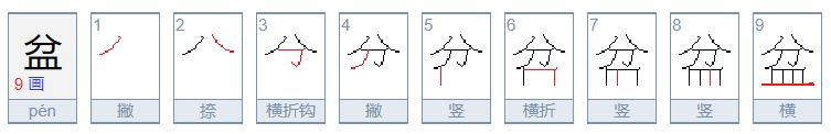 盆组词，用盆字怎么组词