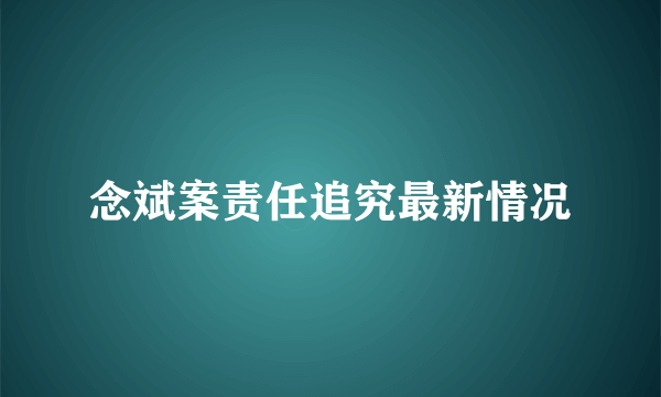 念斌案责任追究最新情况