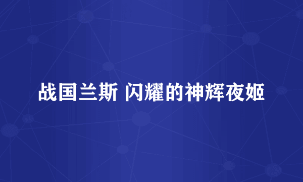 战国兰斯 闪耀的神辉夜姬