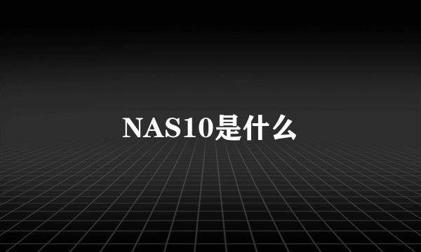 NAS10是什么