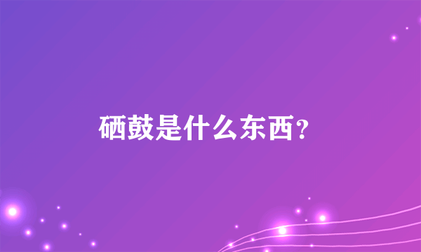 硒鼓是什么东西？