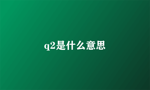 q2是什么意思