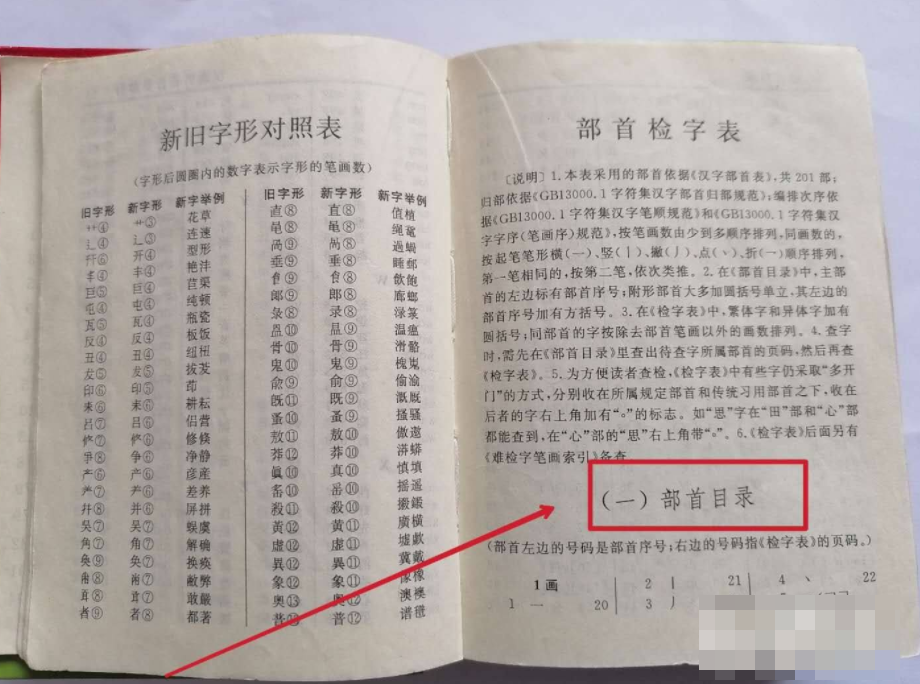 新华字典怎么用部首查字手写？