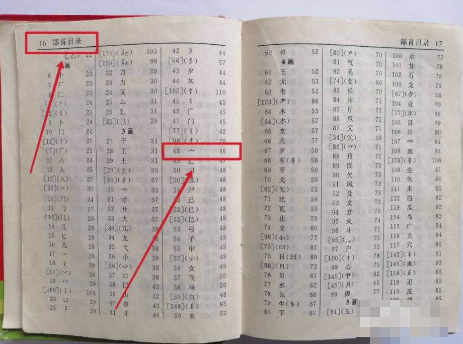 新华字典怎么用部首查字手写？