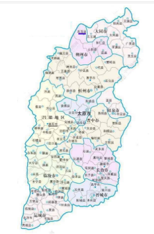 中国山西地图