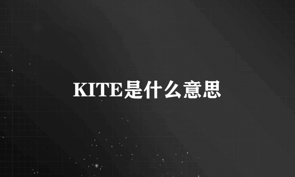 KITE是什么意思