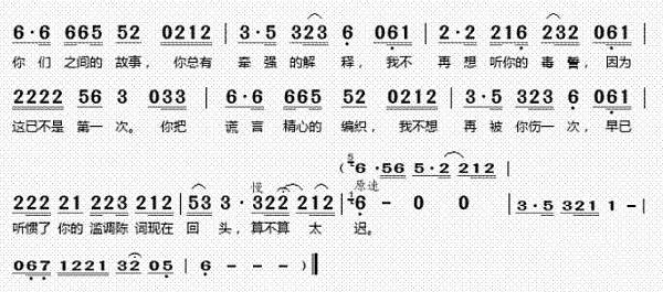 我不想再听你的毒誓！因为这已不是第一次，歌名是什么