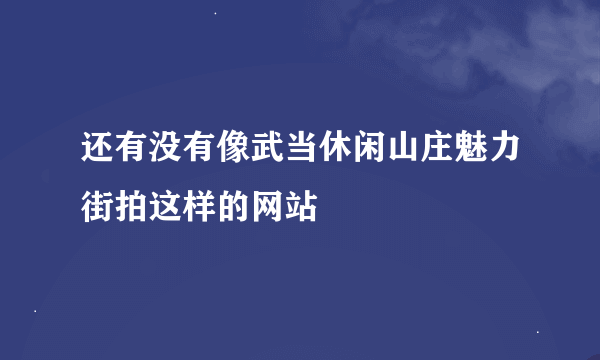 还有没有像武当休闲山庄魅力街拍这样的网站