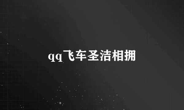 qq飞车圣洁相拥