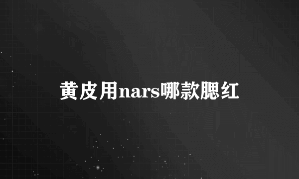 黄皮用nars哪款腮红