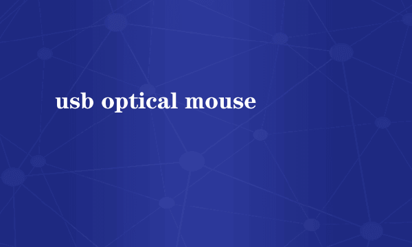 usb optical mouse