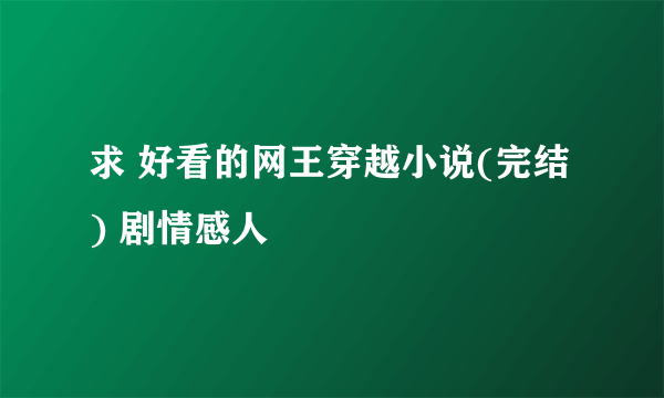 求 好看的网王穿越小说(完结) 剧情感人