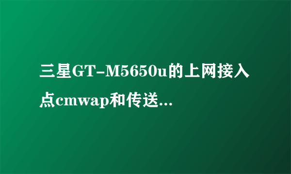 三星GT-M5650u的上网接入点cmwap和传送方式umts的这些设置是花钱上网还是走流量上网的？