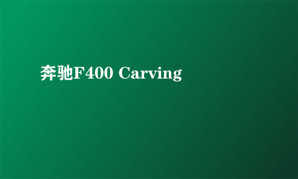 奔驰F400 Carving