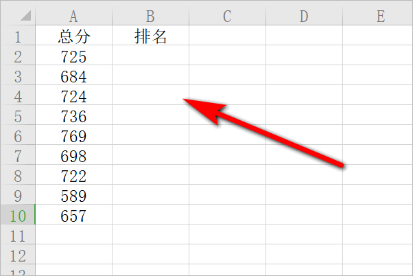 学生成绩表如何排名次