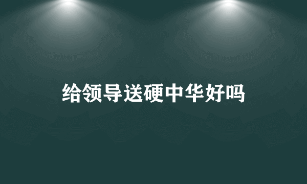 给领导送硬中华好吗