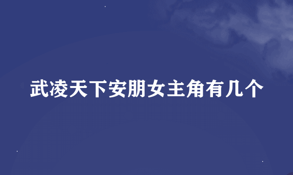 武凌天下安朋女主角有几个