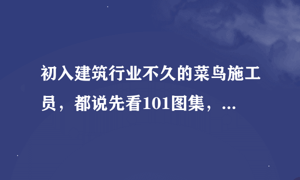 初入建筑行业不久的菜鸟施工员，都说先看101图集，可是101那么多，请教一下怎么看？