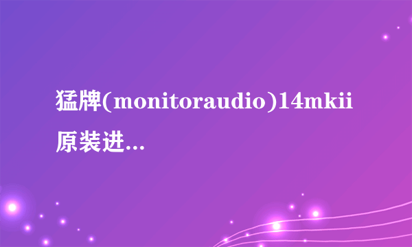 猛牌(monitoraudio)14mkii原装进口英国二手发烧音箱 明之声音响