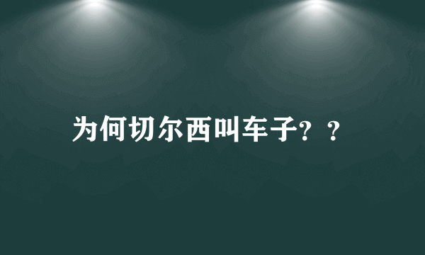 为何切尔西叫车子？？