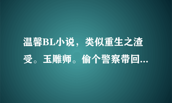 温馨BL小说，类似重生之渣受。玉雕师。偷个警察带回家....