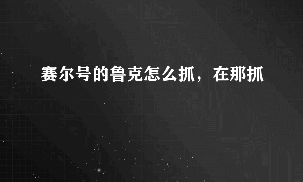 赛尔号的鲁克怎么抓，在那抓