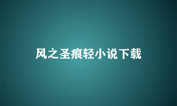 风之圣痕轻小说下载