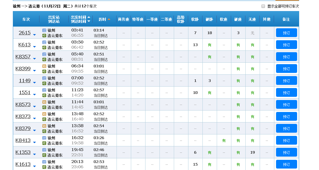 徐州到连云港火车时刻表 183.238.13.66