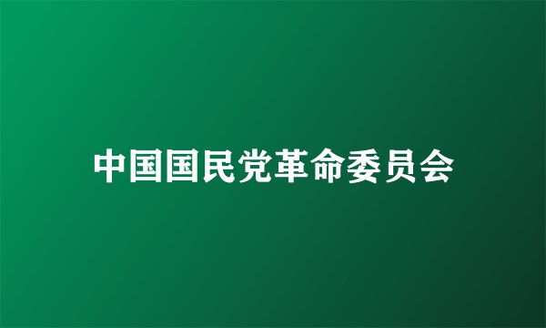 中国国民党革命委员会