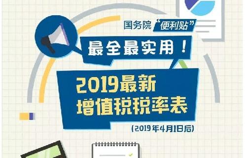 如何查看2019最新增值税税率表？