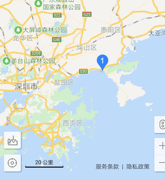 官湖角属于大鹏半岛吗?