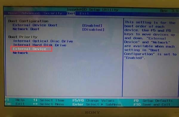 索尼笔记本怎么进入bios 索尼笔记本设置U盘启动方法
