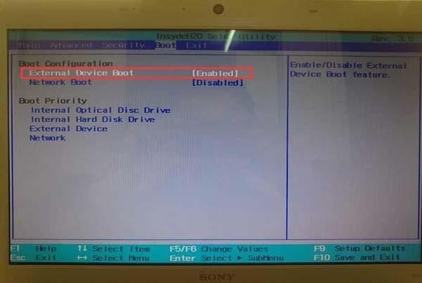 索尼笔记本怎么进入bios 索尼笔记本设置U盘启动方法