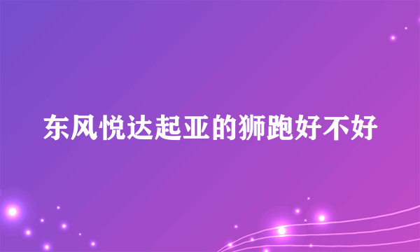 东风悦达起亚的狮跑好不好