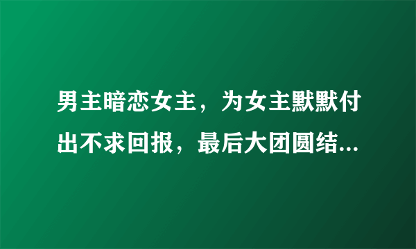 男主暗恋女主，为女主默默付出不求回报，最后大团圆结局的言情文。越多越好。尽量长点，谢谢