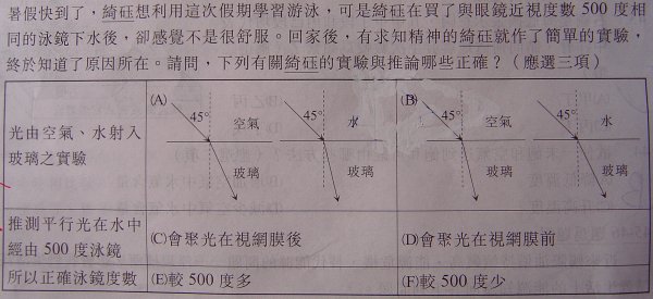 该如何选择近视泳镜度数啊？