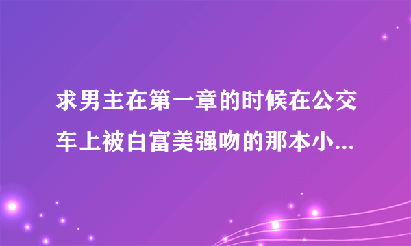 求男主在第一章的时候在公交车上被白富美强吻的那本小说叫什么？