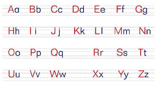 26个大小写汉语拼音字母表26个大写字母怎么读
