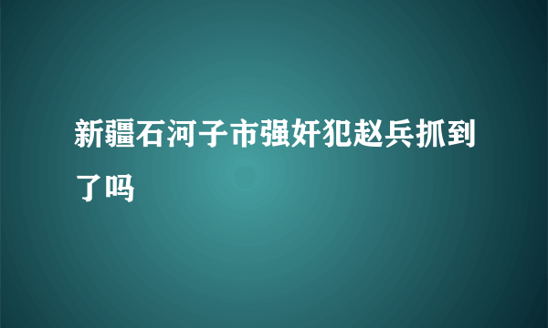 新疆石河子市强奸犯赵兵抓到了吗