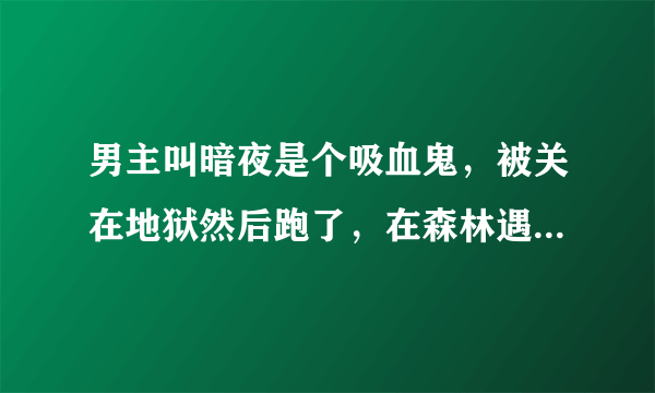 男主叫暗夜是个吸血鬼，被关在地狱然后跑了，在森林遇到女主，女主好像叫雅，男主喜欢吃红色的果子。